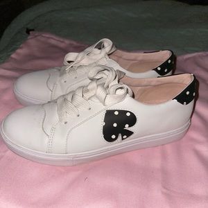 Kate spade white sneakers —BARELY WARN - size 10